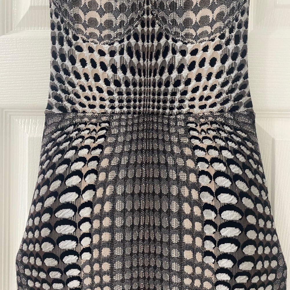 Marine Serre Jacquard Strapless Dress - Picture 7 of 8